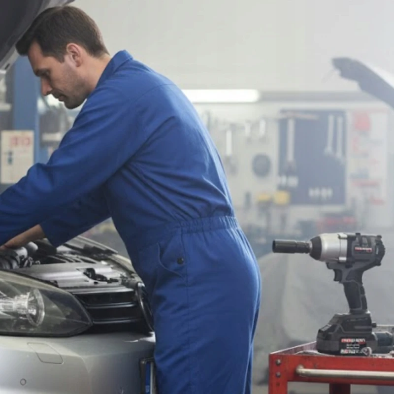 KLUCZ UDAROWY AKUMULATOROWY DO KÓŁ BEZSZCZOTKOWY MOCNY 3xNASADKI AKU ZESTAW