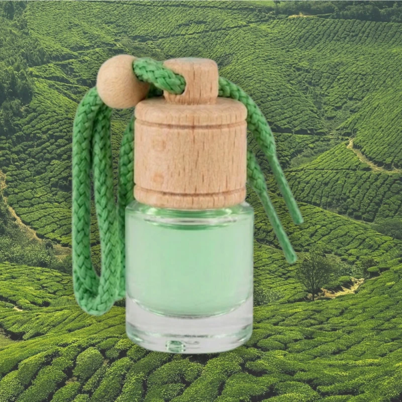 Zapach do auta Zawieszka zapachowa Green Tea TOP FRAGRANCE WOOD 5ml 60 dni