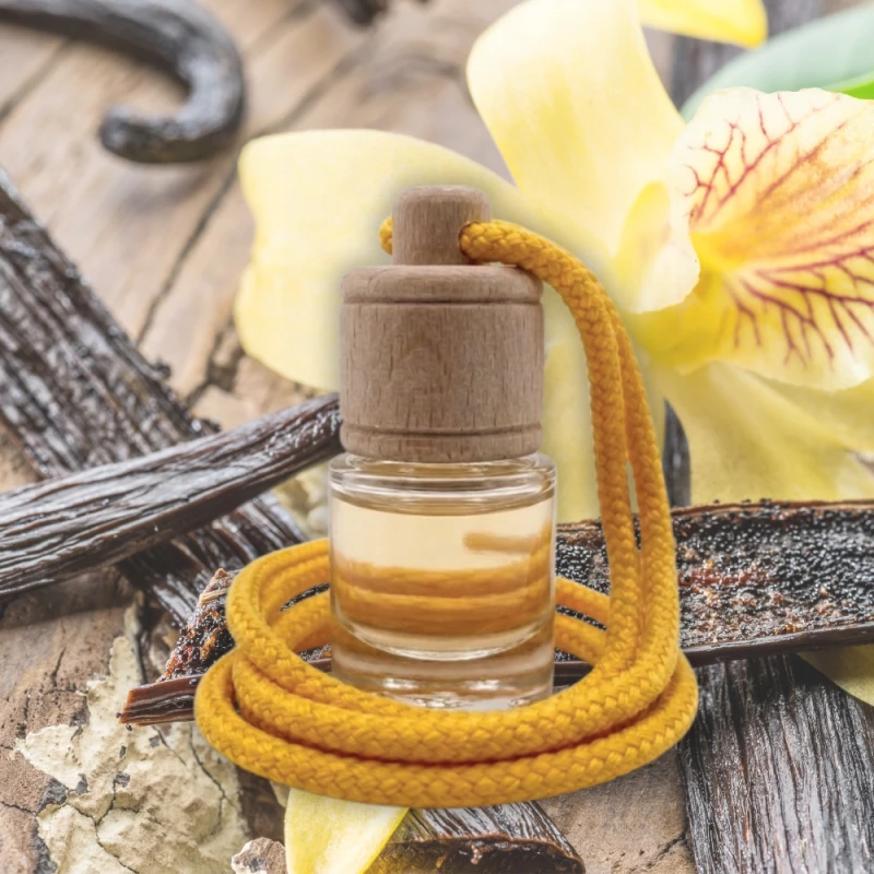 Zapach do auta Zawieszka zapachowa Vanilla TOP FRAGRANCE WOOD 5ml 60 dni
