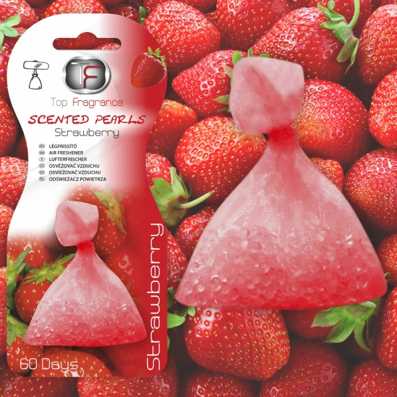 Zawieszka Zapach samochodowy Woreczek zapachowy Strawberry 60 dni