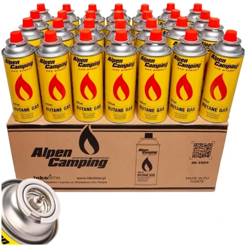 Gaz Nabój Kartusz Wkład Alpen Camping 400ml kuchenka gazowa palnik Karton 28szt.