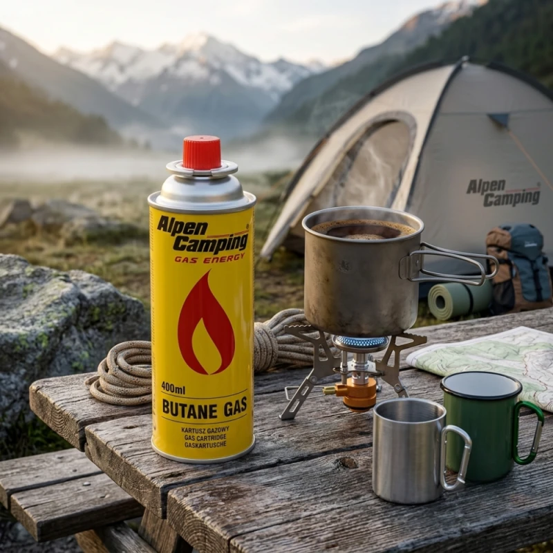Kartusz Gazowy nabój Gaz do kuchenki palnika 400ml 227g Alpen Camping 10szt