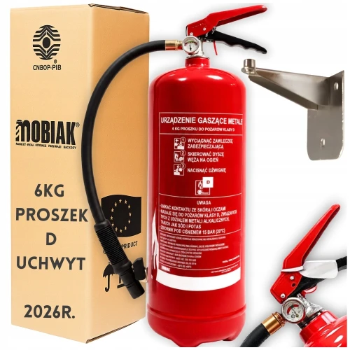 URZĄDZENIE GAŚNICZE DO METALU MAGNEZU ALUMINIUM TYTANU 6KG D + WIESZAK