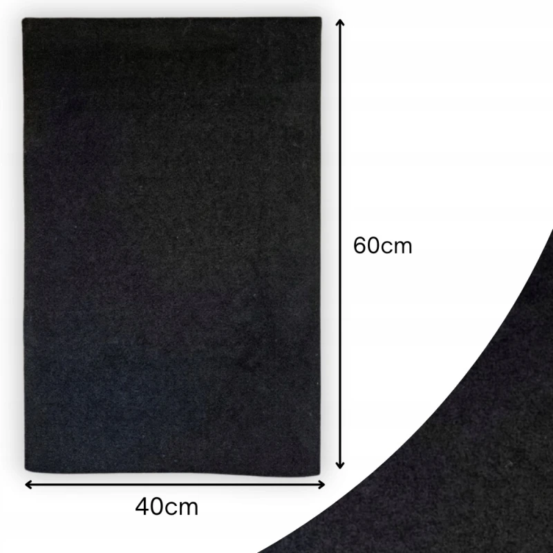 Wycieraczka Pod Drzwi Zewnętrzna Wewnętrzna 40x60 Czarna Antypoślizg Mata