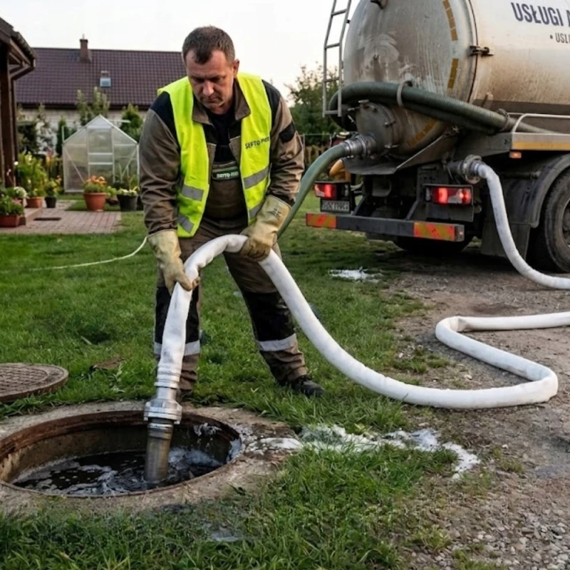 Wąż Strażacki Tłoczny W75 do Wody Brudnej Szamba 3" CALE 20M ZE ZŁĄCZKAMI