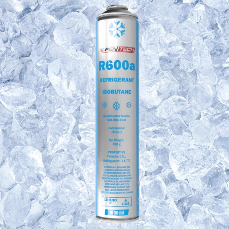 Czynnik Chłodniczy Klimatyzacji Gaz do Lodówki R600a IZOBUTAN 1000ml 420g