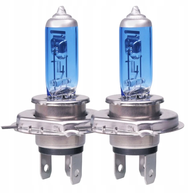 ŻARÓWKI SAMOCHODOWE H4 12V 60W XENON SUPER WHITE 4000K HOMOLOGACJA 2szt.