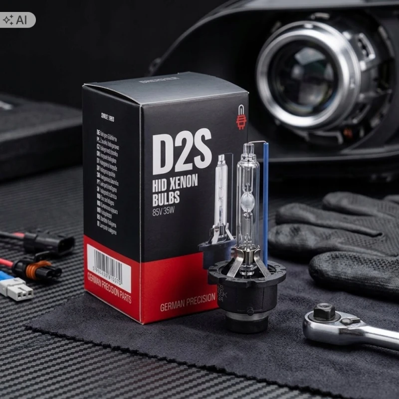 Xenon Palnik Żarnik Ksenon Żarówka D2S 8000K ZIMNA BIEL 35W 85V HOMOLOGACJA