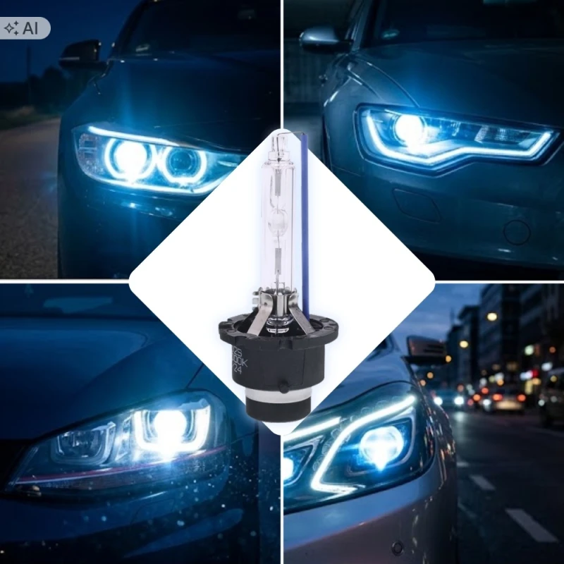 Xenon Palnik Żarnik Ksenon Żarówka D2S 8000K ZIMNA BIEL 35W 85V HOMOLOGACJA