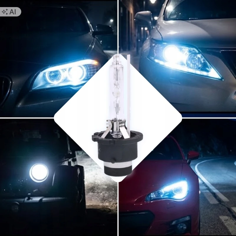 Xenon Palnik Żarnik Ksenon Żarówka D2S 6000K ZIMNA BIEL 35W 85V HOMOLOGACJA