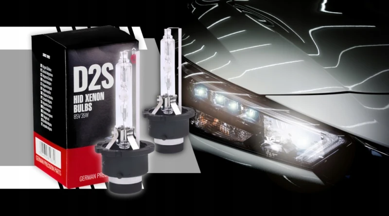 Xenon Palnik Żarnik Ksenon Żarówka D2S 6000K ZIMNA BIEL 35W 85V HOMOLOGACJA