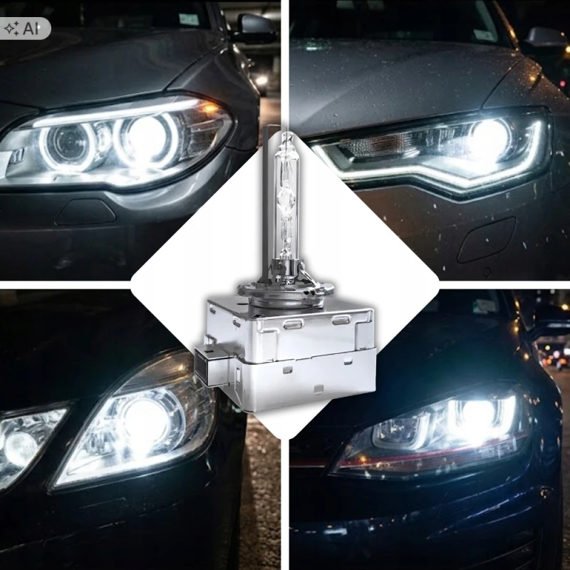 Xenon Palnik Żarnik Ksenon Żarówka D1S 6000K BIAŁA 35W 85V HOMOLOGACJA E4