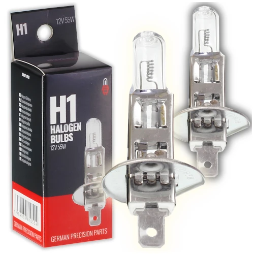 Żarówka Halogenowa H1 12V 55W Clear P14.5s Światła Długie Mijania 2szt.