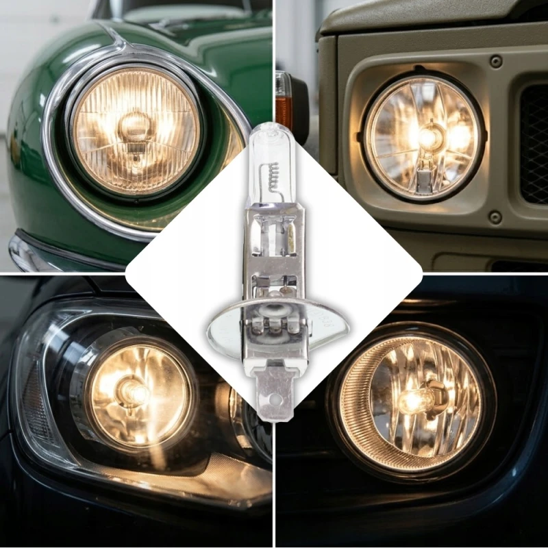 Żarówka Halogenowa H1 12V 55W Clear P14.5s Światła Długie Mijania 2szt.
