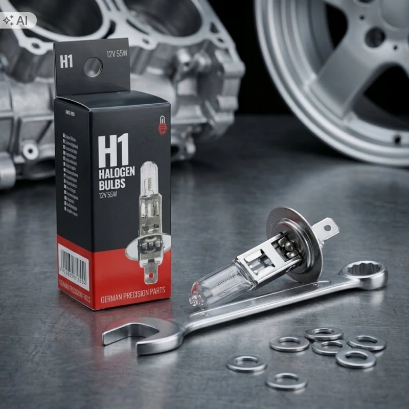 Żarówka Halogenowa H1 12V 55W Clear P14.5s Światła Długie Mijania 2szt.