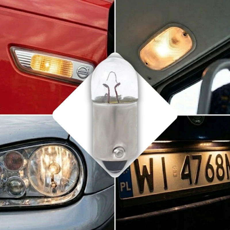 Żarówka T4W Halogenowa Tablicy Wnętrza 12V 4W BA9S z Homologacją E4 10szt.