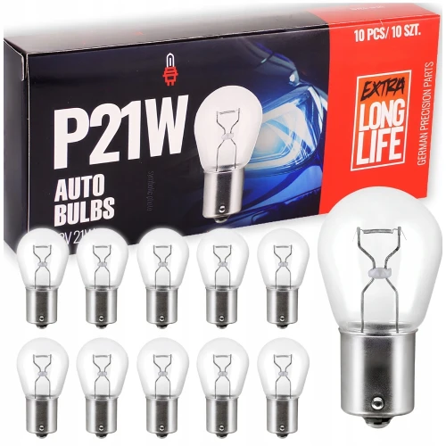 Żarówka P21W 12V 21W Clear Kierunkowskaz Światła Cofania Homologacja E
