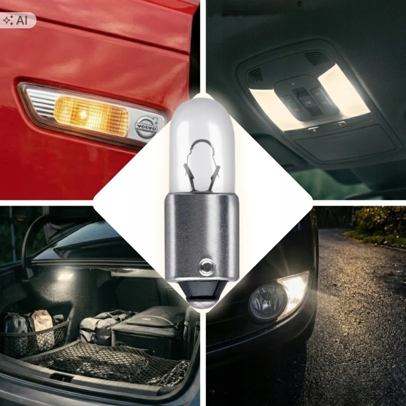 ŻARÓWKA SAMOCHODOWA POZYCYJNA R5W 12V 5W G18 BA15s CLEAR HOMOLOGACJA E4