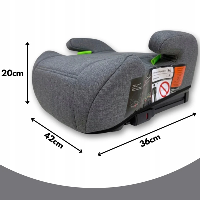 Fotelik Samochodowy ISOFIX Podstawka Samochodowa Poddupnik i-Size 125-150cm