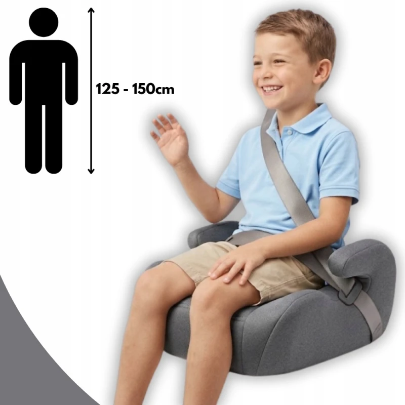 Fotelik Samochodowy ISOFIX Podstawka Samochodowa Poddupnik i-Size 125-150cm