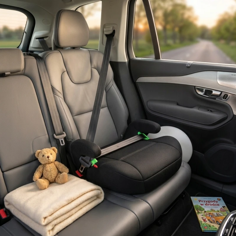 Fotelik Samochodowy ISOFIX Podstawka Samochodowa Poddupnik i-Size 125-150cm