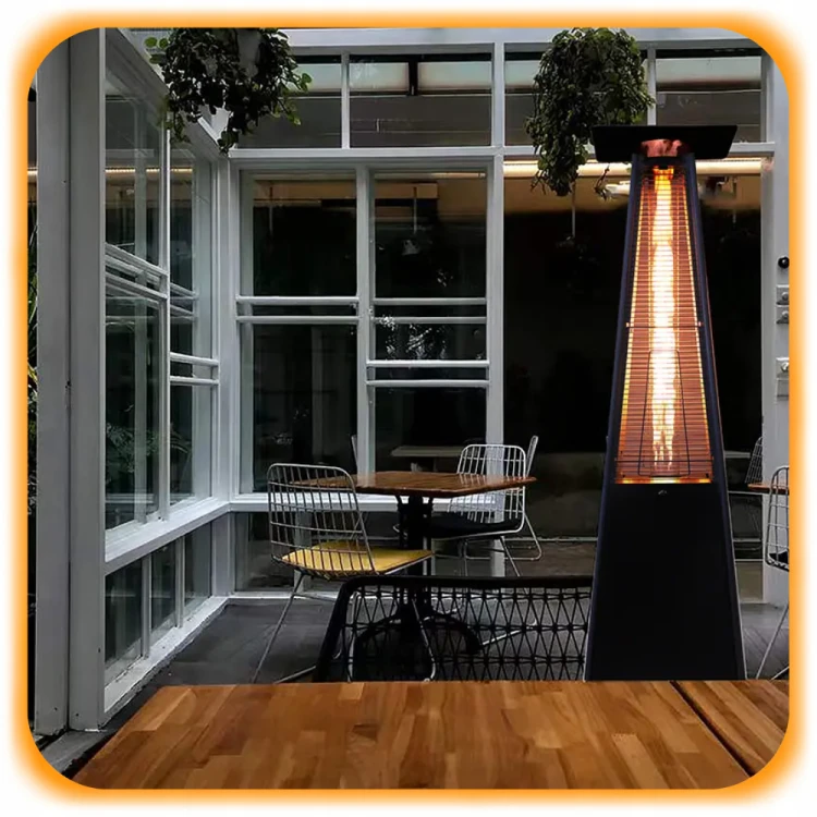Ogrzewacz tarasowy gazowy parasol grzewczy 13kW Promiennik gazowy 227cm